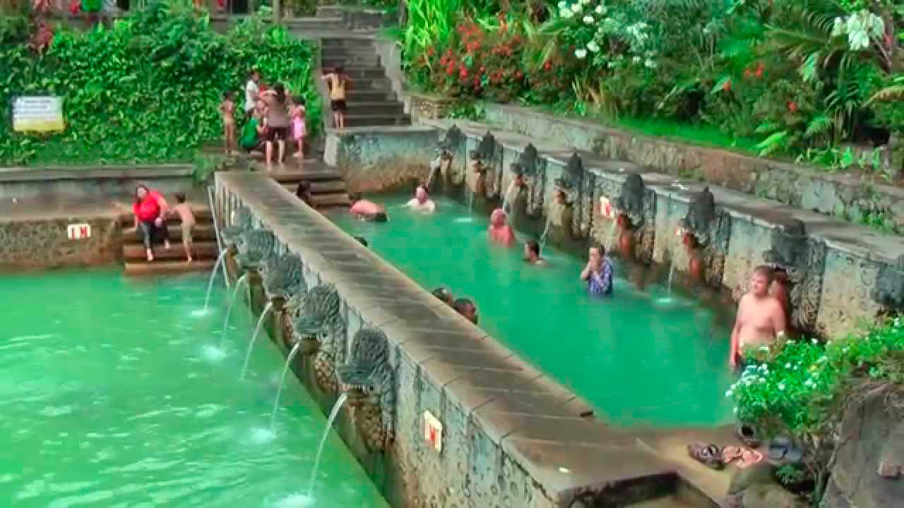 Guests activity at Banjar Hot Spring